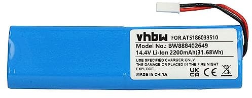 vhbw batteria compatibile con Ariete 2718, 00P271310AR0, 00P271810AR0, 2713 aspirapolvere (2200mAh, 14,4V, Li-Ion)