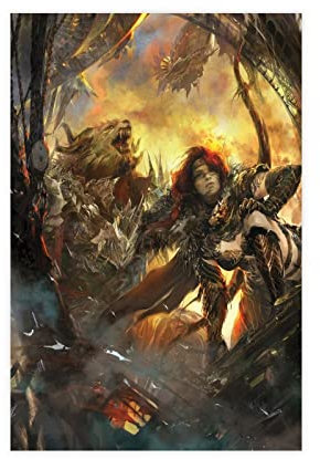 RIELLI Guild Wars 2 Game 15 Leinwand-Poster, Wandkunst, Dekoration, Bild, Gemälde für Wohnzimmer, Schlafzimmer, Dekoration, Rahmen: 30 x 45 cm