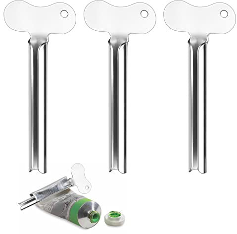 UKOFEW 3 pièces Presse Tubes Dentifrices, Presse Tubes, Presse Tube Metal, Très Pratique, pour Crème pour Les Mains, Dentifrice, Pigments Et Moutarde Tubular Goods