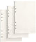 PALUDO 3 Packungen A5 Blanko Nachfüllpapier, 135 Blätter, 6 Löcher, Cremefarben, Ringbuchpapier, Schreibpapier