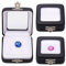BENECREAT 3 Pack Boîte de Présentation de Pierres Précieuses en Cuir PU Boîte à Bijoux en Diamant Noir avec Couvercle à Fermoir Transparent et Coussinet en Velours pour Décor, 5.7x6x2.35 cm