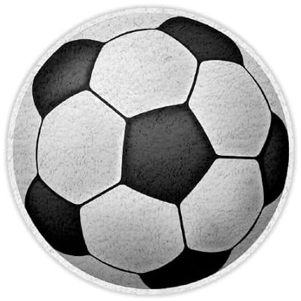 Toalla con Forma Redonda. Toalla de Playa Original | E&B PORRAS (Futbol)