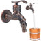 Nizirioo Antik Vintage Aussen Wasserhahn mit Drachenmotiven, Garten Wasserhahn für Wandmontage 1/2 Zoll