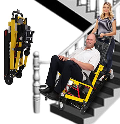 AIBOTY Elevatore Elettrico della Scala rampicante della Sedia a rotelle della Sedia a rotelle elettrica Pieghevole per su e Giù Le Scale, Ideale per i disabili e Gli Anziani