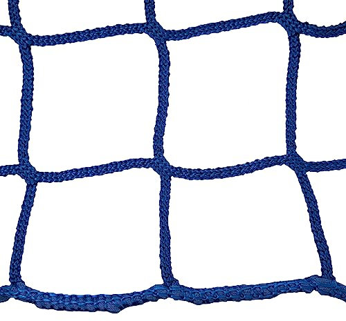 Seitenschutznetz 2m x 10m, # 10,0cm, blau, DIN EN-1263-1 Dachdeckerfangnetz Gerüstnetz