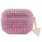 Guess GUA3HDGTPP Hülle für AirPods 3 Rosa Rhinestone Triangle Charm