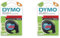 DYMO Original LetraTag Etikettenband | schwarz auf rot | 12 mm x 4 m | selbstklebendes Kunststoffetiketten | für LetraTag-Beschriftungsgerät (Packung mit 2)