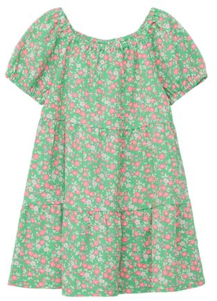 s.Oliver Crêpe-Kleid mit Puffärmeln