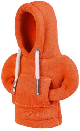 Lahviuu Sudadera para Palanca de Cambios,Sudadera Cambio De Marchas Sudadera Pomo Palanca De Cambio Protector de Cambio de Coche Funda palanca Cambio de Marchas,Cubierta de Palanca de Cambios Naranja