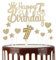 mciskin 7th Happy Birthday Candles Cake Toppers, Crown Number 7 Candle for Cake, Girls 7th Birthday Decorations, Cake Candles Cake Topper for Baby Birthday Party Wedding Anniversary (Champagne Gold)
