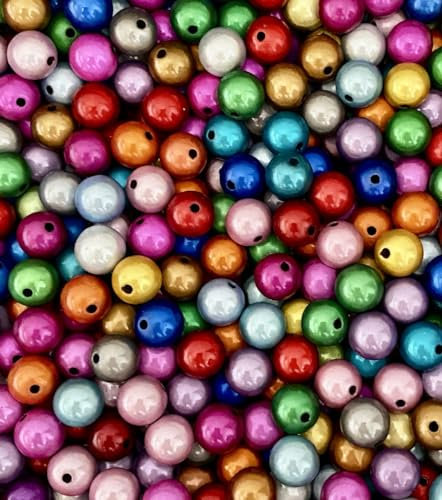 Wunderperlen 8mm, 50g (ca. 180 Stück), Miracle beads 3d Illusion, PEARLY PARADISE (Regenbogen)