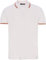 Polo Bandera España Hombre de Manga Corta con la Bandera española en Cuello y Mangas algodón M Blanco