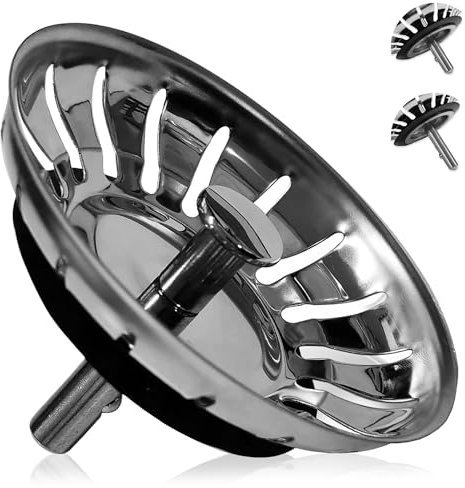 CARBOU tapon desague Fregadero Cocina 80mm,tapón Fregadero INOX,colador Cesta