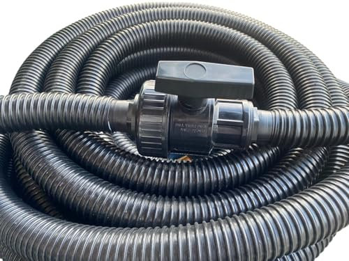 40mm (1.5) Pond/Fountain/Filter/Waterfall Full Flow Valve for Corrugated Flexible Hose with hosetails