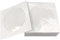 CD Sleeves 4.9x4.9 Inch DVD Sleeves 100 Pack with Clear Window and Flap DVD White Paper CD Case for Home Cinema and Storage Supplies