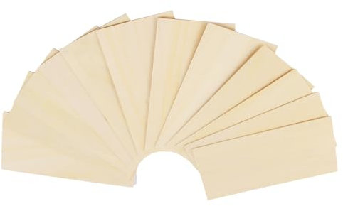 12pcs Plywood Sheets, 2mm Thin Unfinished Basswood Sheets Wood Board Plank of Panels Wooden Ornaments Plywood Boards for Woodcraft Model, Engraving, Stenciling, Crafts Painting, Home Decor 200x100mm