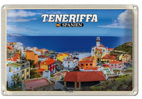 Blechschild | Teneriffa | Spanien | Dekoration | 40 cm x 30 cm