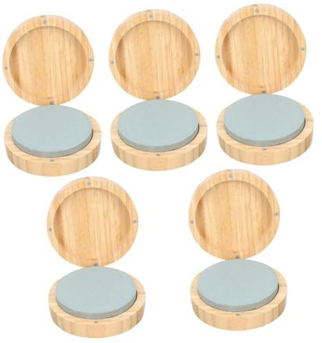 DIYEAH 5 Pièces Pierre à Aiguiser Hacher Ajusteur D'outils De Jardin Taille Pierre D'aiguisme Cylindrique Pierre à Polir Kit D'affûtage Corindon Blanc