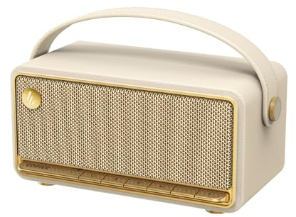 Edifier MP330 Portable Bluetooth Speaker with Hi-Res Audio, 40W RMS, Ivory | Wireless Dual Stereo Pairing, 360° Quality Sound, 19H Playtime, Bluetooth 6.0 Multipoint, Handheld Design for Outdoor Indoor