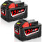 2X 18V 12,0Ah Ersatzakku für Milwaukee M18 Akku Lithium-Ionen Hohe Kapazität Akkus Kompatibel Mit Milwaukee 18V Akku 48-11-1860 48-11-1850 48-11-1840 48-11-1820 48-11-1815