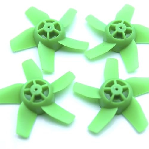 QFFOZSW For 40mm 5-Blade Ducted Fan Propeller for Brushless Whoop Drone for FPV Quadcopter 4-Pack(Green)
