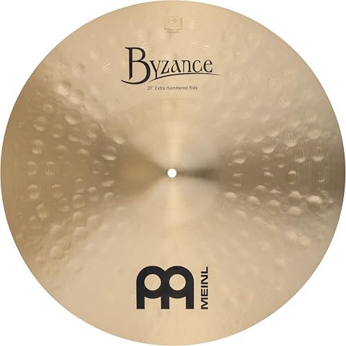 Meinl Cymbals Byzance Traditionelles extra gehämmertes Ride-Becken für Trommeln, 50,8 cm, hergestellt in der Türkei, B20 Bronze