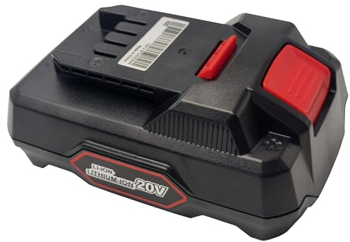 Batterie de rechange 20 V 2,0 Ah pour Parkside Pap 20 A1, A2, A3, B1, B3, compatible avec tous les outils de la série Parkside X 20 V Team et chargeurs (PLG 20 A1/C1/A3)