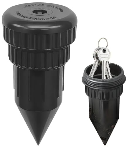 Outdoor Key Hider, Hidden Key Holder for Outside Sprinkler Head Hiders Outside Waterproof Discrete Hiding Vault Case for Outdoor/Garden/Yard, Hider