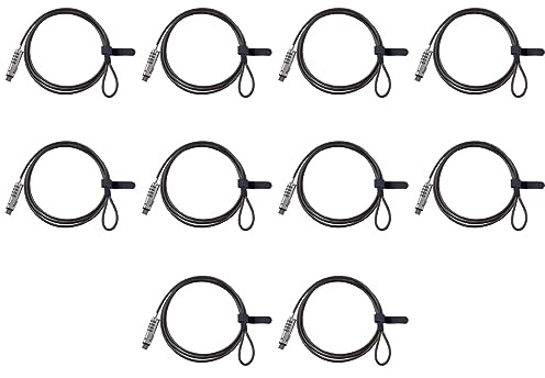 Deechate 10X 4 Digital Universal Lock USB Laptop Security Cable Lock for Computer