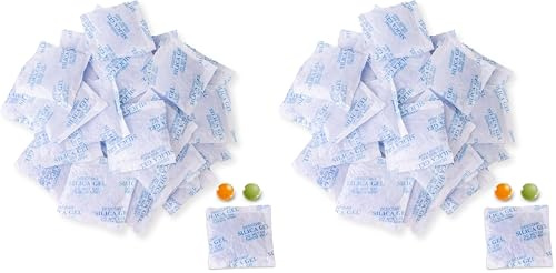 Lens-Aid Silica Gel Beutel Trockenmittel Orange regenerierbar mit Indikator als Trockenmittel Päckchen für Elektronik, Schmuck, 3D Druck Filament, Tasche, Schrank 10g 30Stk (Packung mit 2)