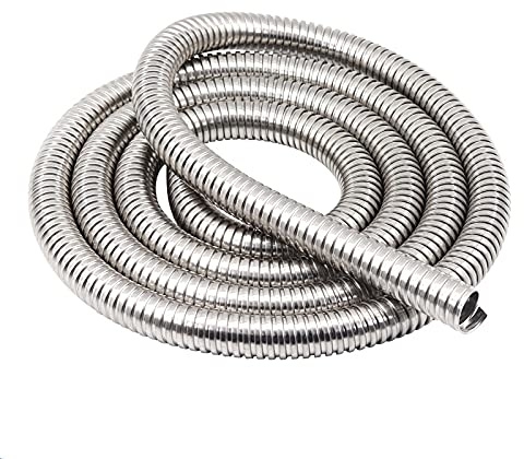 Guaina per Cavi Elettrici Flessibile 1 Pz Metro Lunghezza Acciaio Inossidabile 304 Tubo Metallico Flessibile Filo Cavo Di Protezione Cable Management(ID 4mm x 1M)