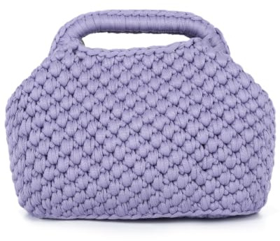 HomKuch Borse a frizione all'uncinetto per le donne, Borsa leggera a spalla a maglia
