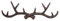 KiaoTime l Vintage 14 Rustic Cast Iron Deer Antlers Wall Mounted Coat Hooks, Shabby Chic Coat Rack, Key Holder, Hat Hanger, Bath Room Wall Hanger (Rusty Brown)