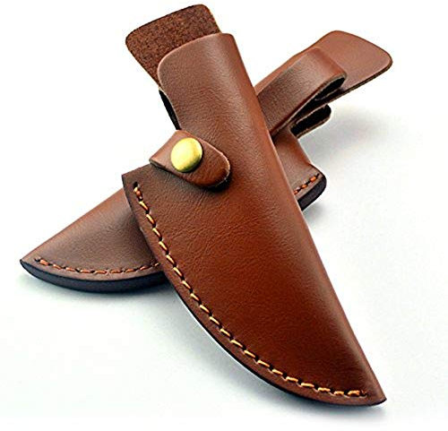 Aibote Feststehende Klinge Messer Scheide Leder Scheide Messer Halter mit Gürtelschlaufe Tasche Jagd Tactical Holster Bag