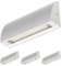 ledscom.de 4 Stück LED Wandleuchte/Treppenlicht SEGIN für außen, IP54, flach, Downlight matt, eckig, 6,2 W, 566lm, warmweiß