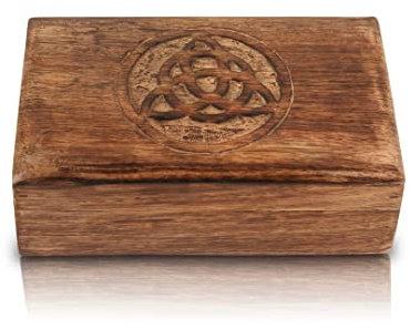 Geburtstagsgeschenk-Ideen, handgefertigt, dekorative Holz-Schmuckschatulle, Schmuck-Organizer, Erinnerungsbox, Schatztruhe, Schmuckhalter, Uhrenbox, Aufbewahrungsbox, 20,3 x 12,7 cm,