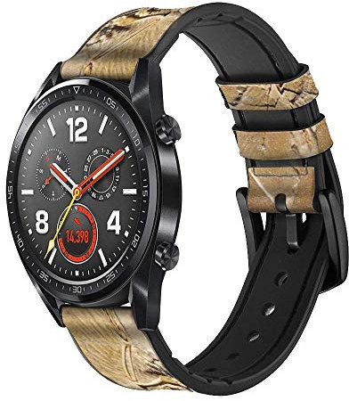 Innovedesire Dinosaur Fossil Cinturino in Pelle Smartwatch per Wristwatch Smartwatch Smart Watch Taglia (18mm)