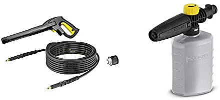 Kärcher Set Quick Coupling compatible avec toutes les nettoyeurs haute pression sauf modèles avec enrouleur & Canon à mousse 0,6L accessoire pour nettoyeurs haute pression