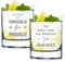 Gin Tonic Gläser 2x mit gravierte Sprüche - 320 ml Volumen - personalisiertes Cocktailglas - genießen - Geschenk für Mann und Frau - Geburtstag, Weihnachten, Jahrestag, Jubiläum - Spruch 3 und 4