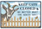 CREATCABIN Lustiges Blechschild Keep Gate Closed Egal What The Goat Say Metallschilder Plaque Vintage Schmetterling Tier Retro Wandkunst Dekorationen Für Hof Zaun Bauernhaus Wohnkultur, 8x12 Zoll