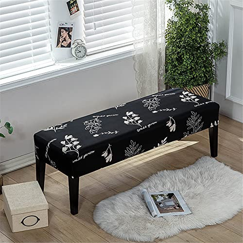 Highdi Bank Schonbezug Universal Stuhlhusse für Bank, Bankkissen Bezüge Dining Sitzbezug Bench Cover für Esszimmer, Abnehmbar Bench Slipcover Waschbarer Sitzbezug (Garten,2 Stück)