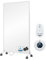 BR Bringer Riscaldamento a infrarossi - 800 Watt - Risparmio energetico - Riscaldamento elettrico mobile con piedini su ruote, termostato e telecomando - 5 anni di garanzia, TÜV (bianco)