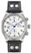 Laco Chronograph Kiel.2 hochwertige Automatikuhr, 43 mm Durchmesser, wasserdicht, Made in Germany (Weiß Lederband)