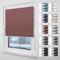 Grandekor Plissee ohne Bohren Verdunkelung 75x130cm weiß-weinrot, Wabenplissee ohne Bohren Thermo Doppelplissee Klemmfix 100% Verdunkelnd Sicht- & Sonnenschutz Plissee Rollos für Fenster & Tür