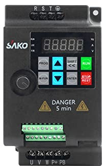 Convertidor inversor, convertidor VFD, convertidor inversor trifásico, controlador de motor de 380 V 2,2 KW para control de velocidad del motor de husillo para control de velocidad de motor continuo