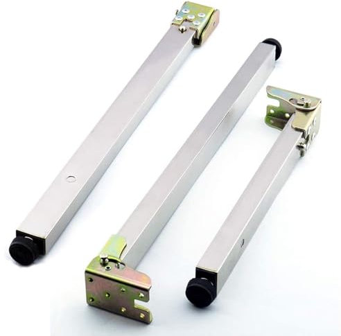 Outdoor klappbar Tischbeine,Edelstahl DIY Möbelfüße Tischbeine,Stealth Möbelfüße,Teleskop Bar Schreibtischbeine,Push-Pull Lift Esstische Schrankbeine,Verstellbare Schutzbasis (45cm)