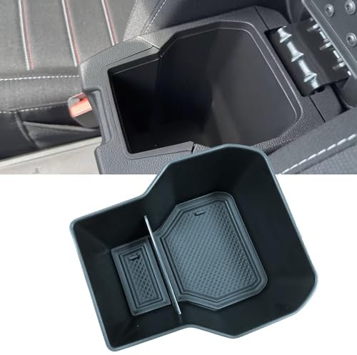 MEDZUK Armlehnen Organizer Kompatibel mit Dacia Jogger 2021-2024 2025 Mittelkonsole Aufbewahrungsbox Handschuhfach Auto Center Console Tray Zubehör (Schwarz)