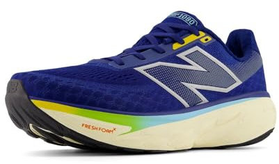 New Balance Fresh Foam X 1080 V14 Herren-Laufschuh, Inkwell/Silver Metallic/Ginger Lemon, 42.5 EU