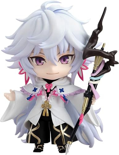 REOZIGN Fate Stay Night Figur Statue, Tohsaka Rin, Merlin 10 cm / 3,9 Zoll Actionfigur Q Version Anime PVC Modell Figur Spielzeug Sammlergeschenk (Merlin), AURE0915-MERLIN