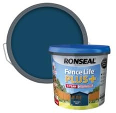 FAB INT PRODUCTS Exterior Wood Paint - Sheds & Fences Life Plus Fence Life Plus, 5 Litre (Midnight Blue)